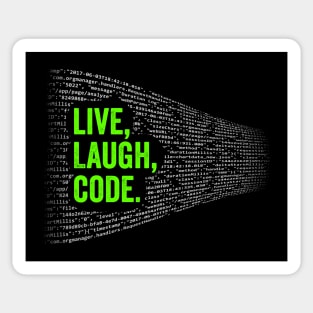 Live Laugh Code Sticker